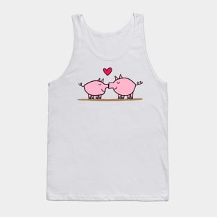 pig kiss Tank Top